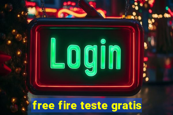 free fire teste gratis